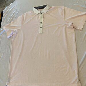 Greyson Polo Shirt Pale Pink Mens XL Wolf Logo Golf